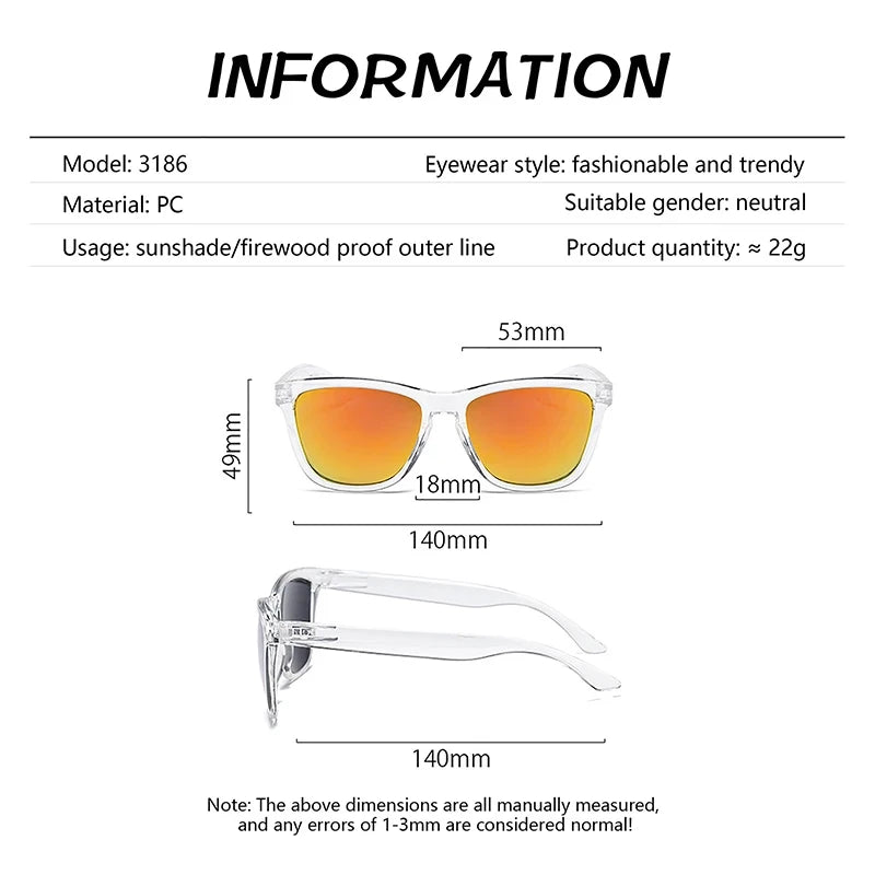KLASSNUM 2026 Men's Sunglasses Anti-UV Coated Lens Driving Fishing UV400 Protection Outdoor Sports Shades New In