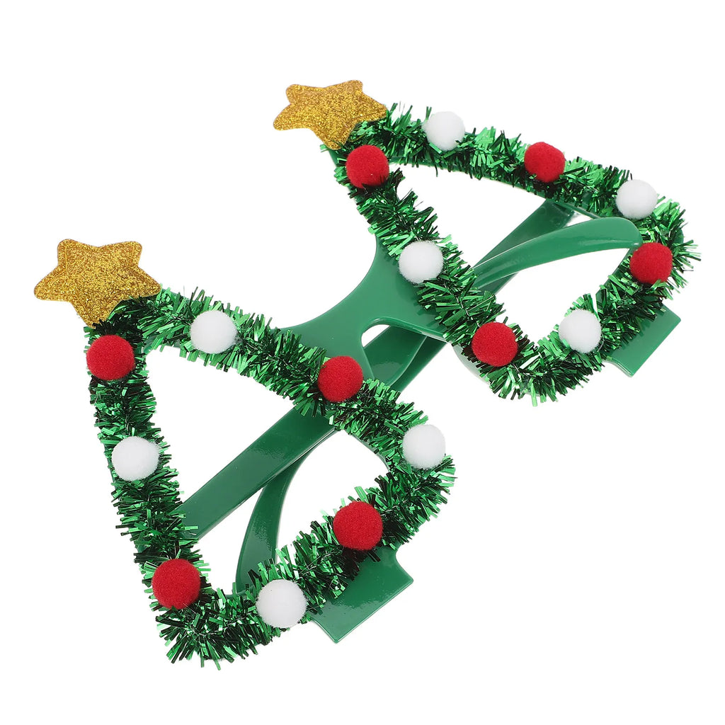 FestiveGlam | Christmas Tree Glasses with Rhinestones