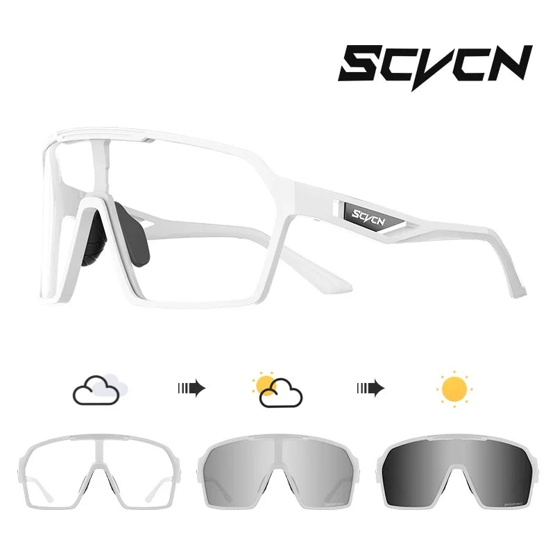 SCVCN OutdoorPhoto MTB | Óculos Fotocromáticos Ciclismo UV400
