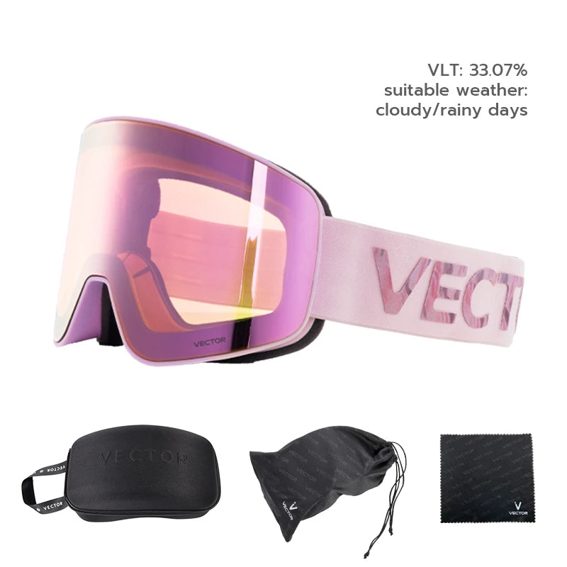 Vector CylinderMag Pro — Óculos de Ski Magnéticos Anti-Nevoeiro UV400