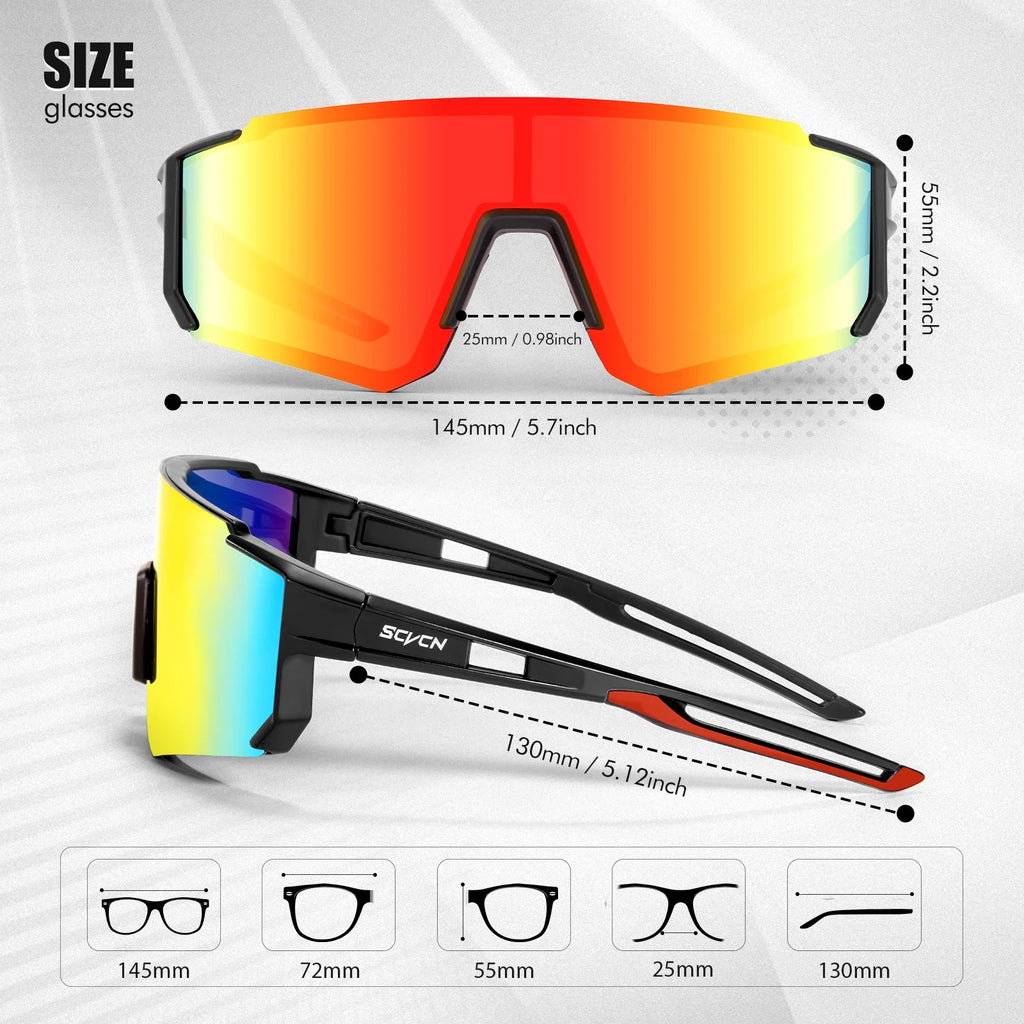 SCVCN UV400 Ciclismo Neve Ski Outdoor