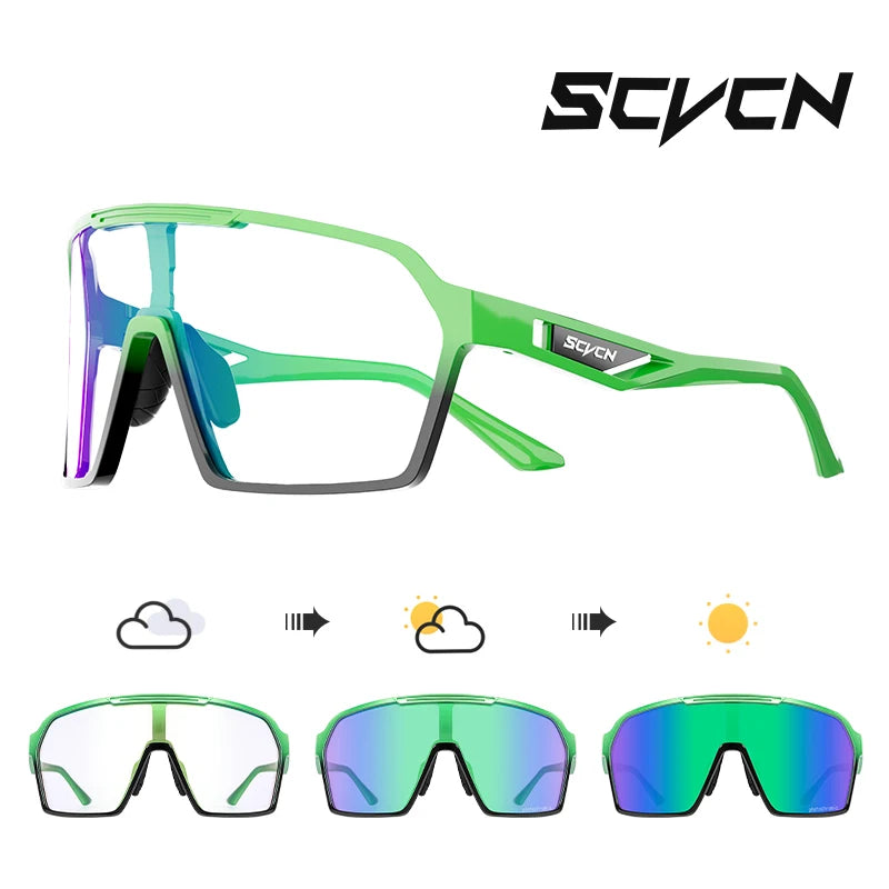 SCVCN OutdoorPhoto MTB | Óculos Fotocromáticos Ciclismo UV400