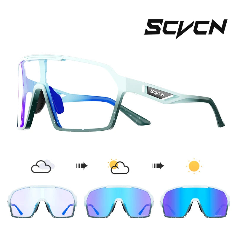 SCVCN OutdoorPhoto MTB | Óculos Fotocromáticos Ciclismo UV400