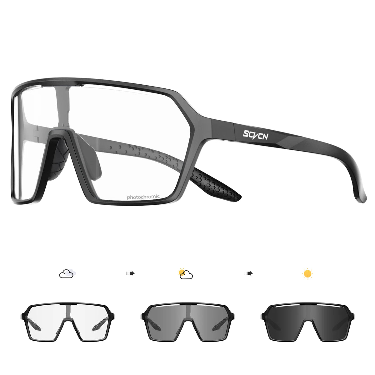 SCVCN Óculos Fotocromáticos Ciclismo UV400