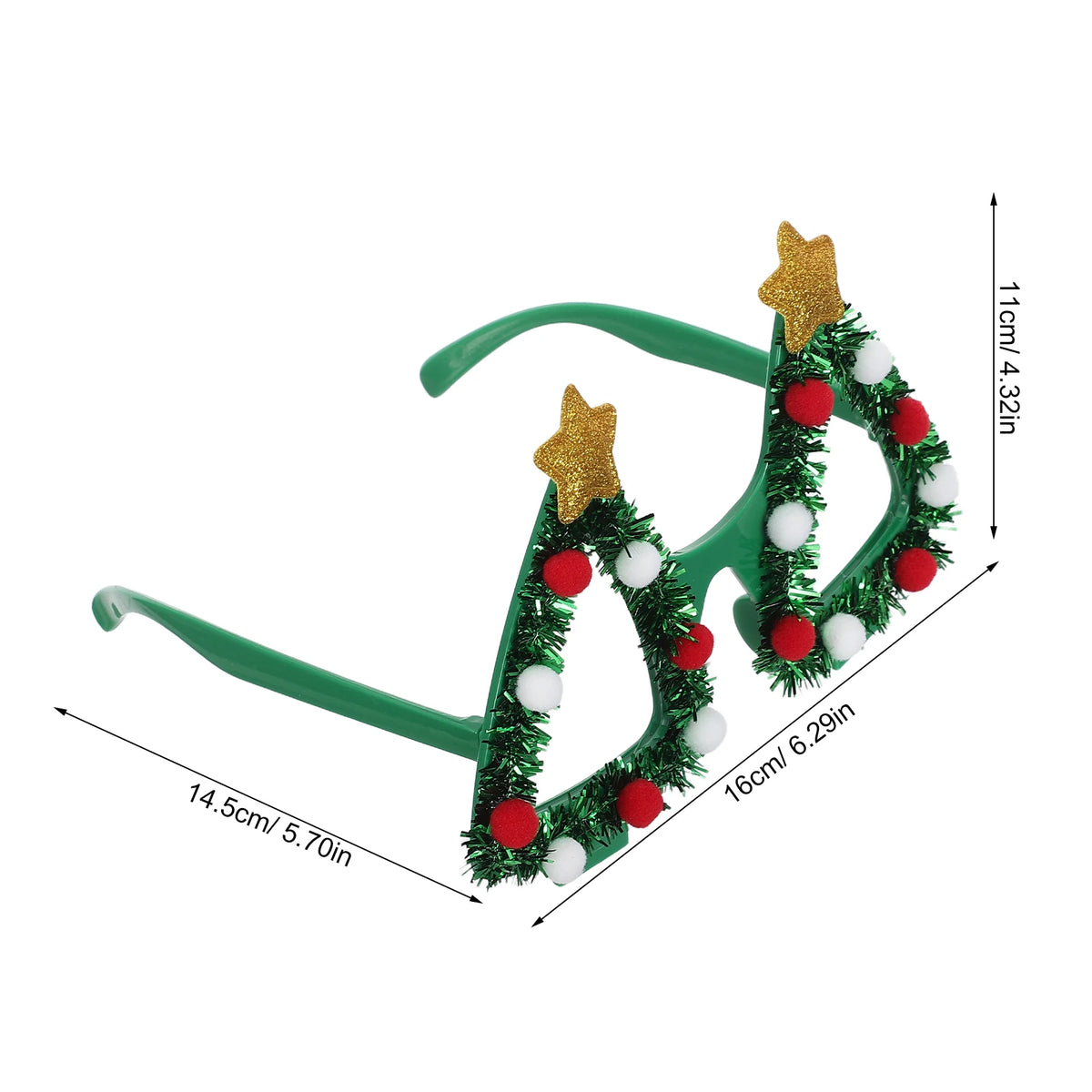 FestiveGlam | Óculos Árvore de Natal com Brilhantes