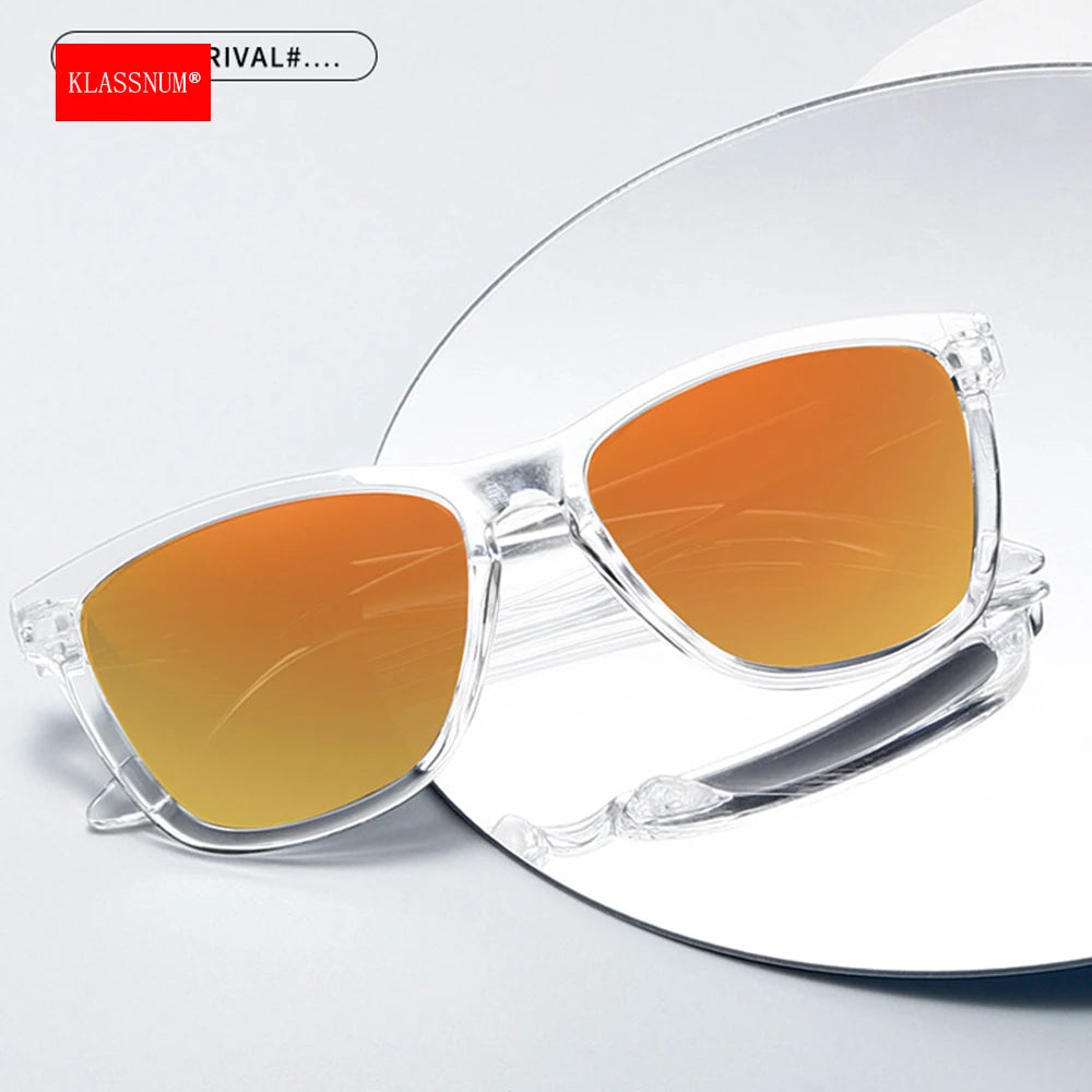 KLASSNUM 2026 Men's Sunglasses Anti-UV Coated Lens Driving Fishing UV400 Protection Outdoor Sports Shades New In
