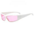 2026 Y2K Sunglasses for Women Men Futuristic Sun Glasses Aesthetic Trendy Mirror Lens Shades UV400 Protection Outdoor Eyewear