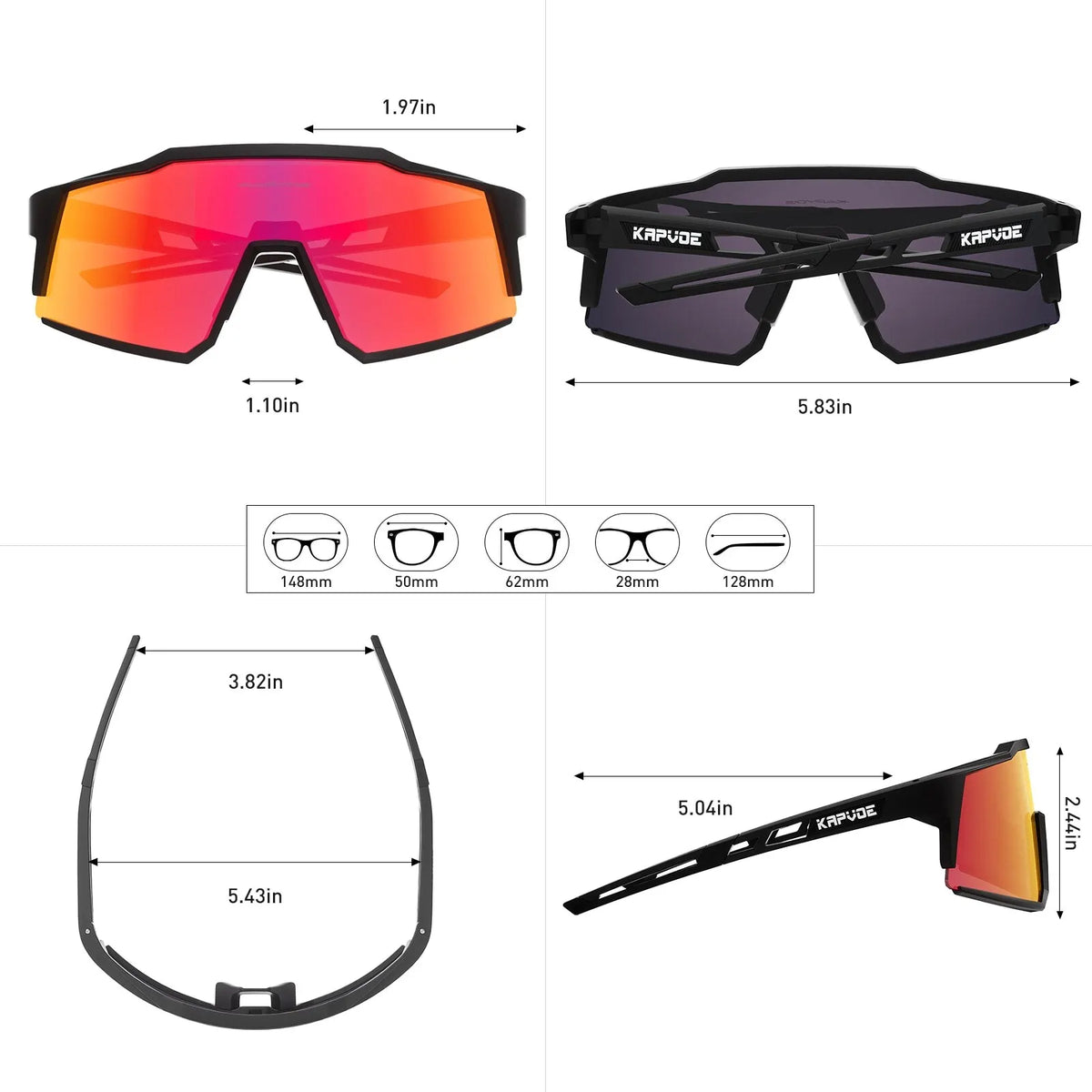 Kapvoe KE9022 Polarized Cycling UV400