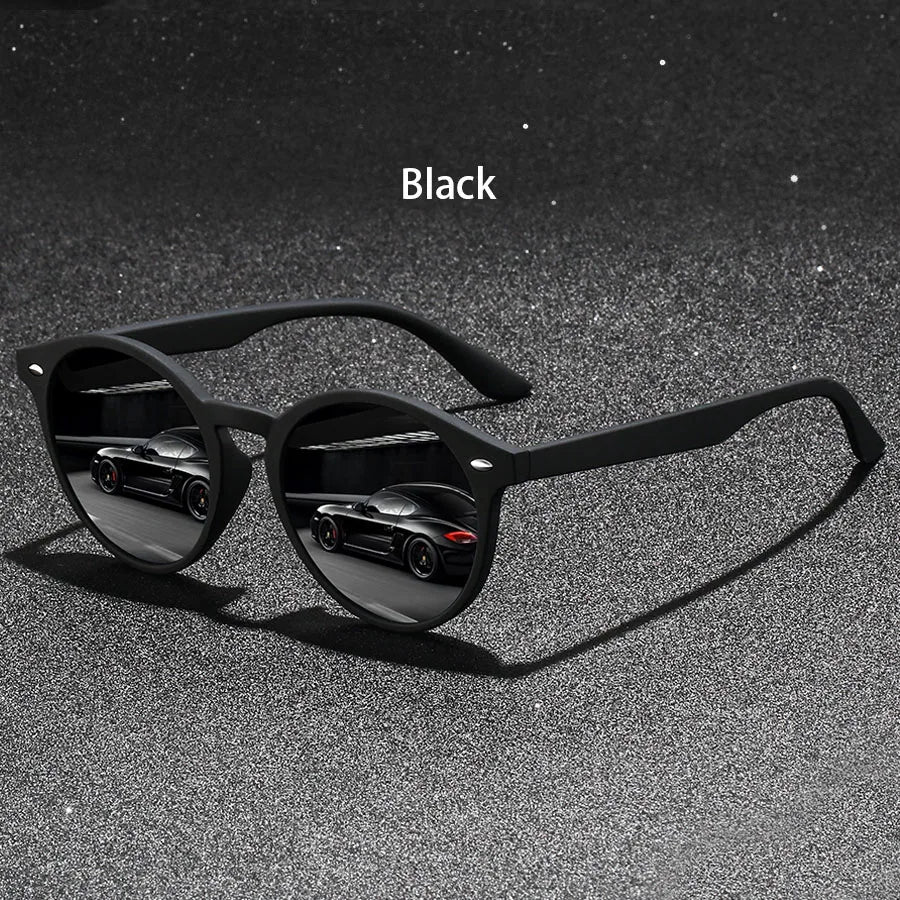 Vintage Fashion Circular Sunglasses Men Women Metal Decoration Luxury Brand Designer Sunglasses Anti-Glare Retro Eyewear