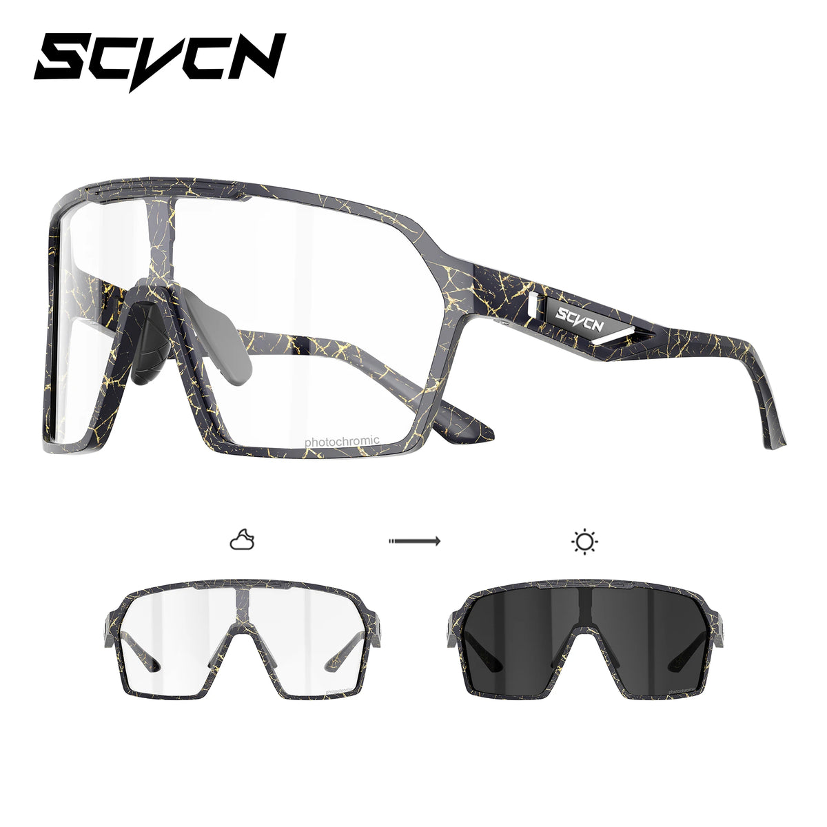 SCVCN OutdoorPhoto MTB | Óculos Fotocromáticos Ciclismo UV400