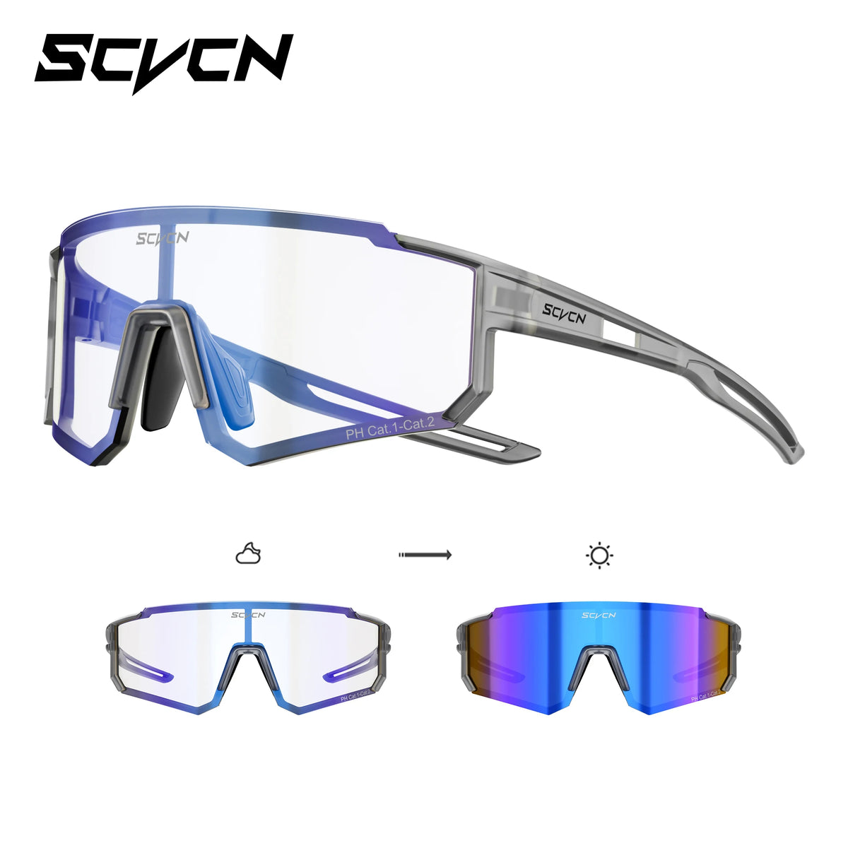 SCVCN Fotocromático Ciclismo UV400